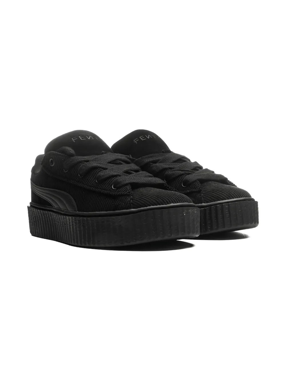 Puma Kids x Fenty Creeper Phatty corduroy platform low-top sneakers Black