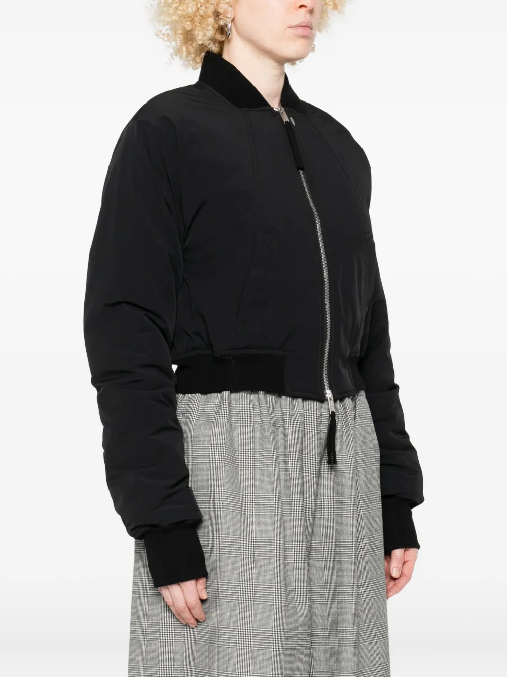 Thom Krom Long-sleeve Bomber Jacket In Black
