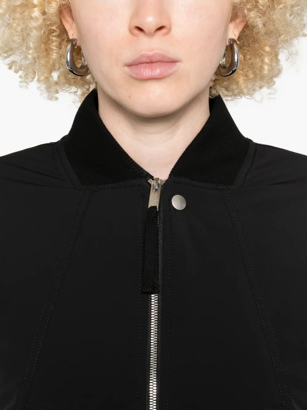 Thom Krom Long-sleeve Bomber Jacket In Black