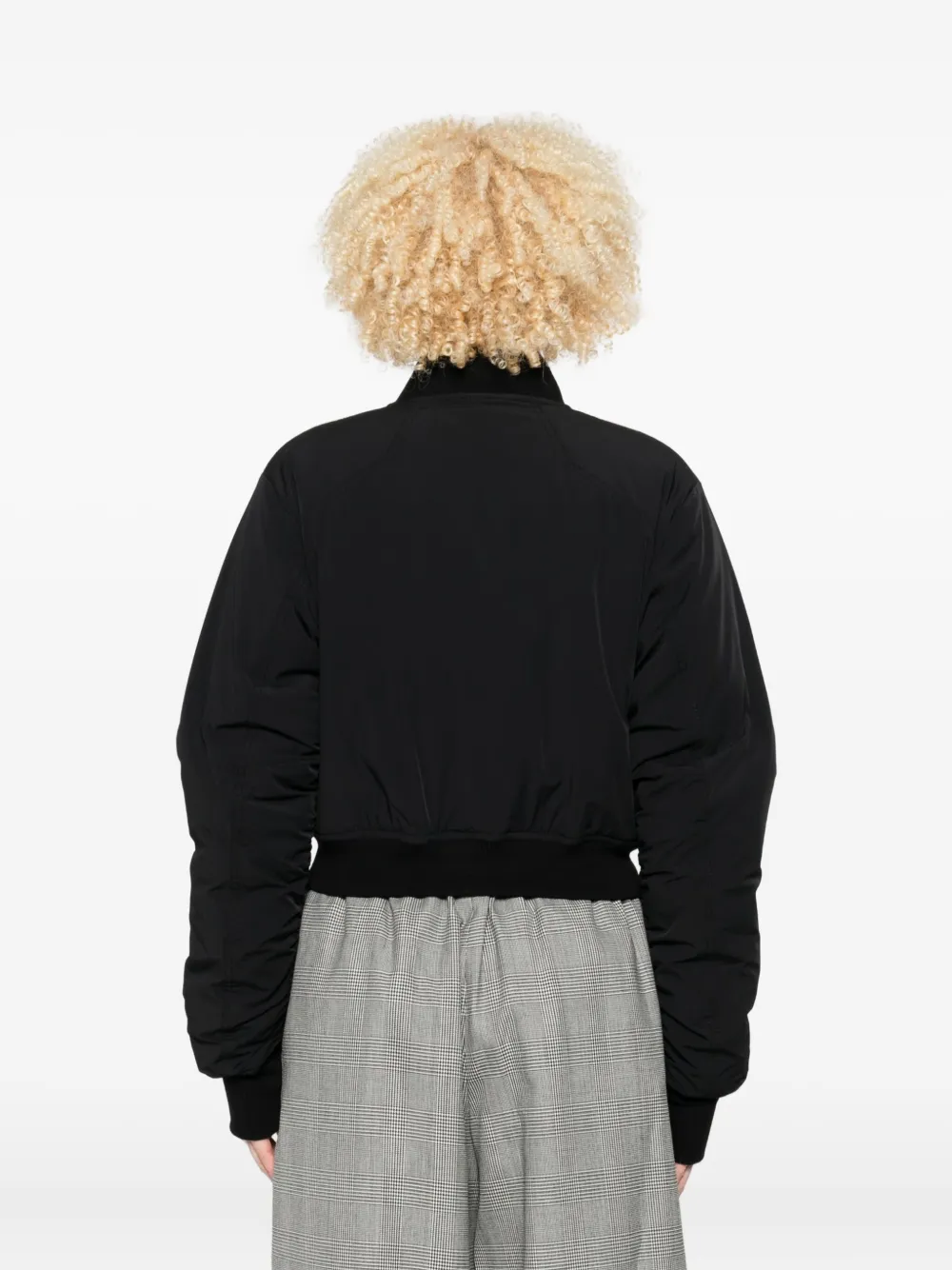 Thom Krom Long-sleeve Bomber Jacket In Black