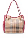 Burberry Pre-Owned 2000-2017 Small Haymarket Check Coated Canvas Canterbury tote bag - Brown