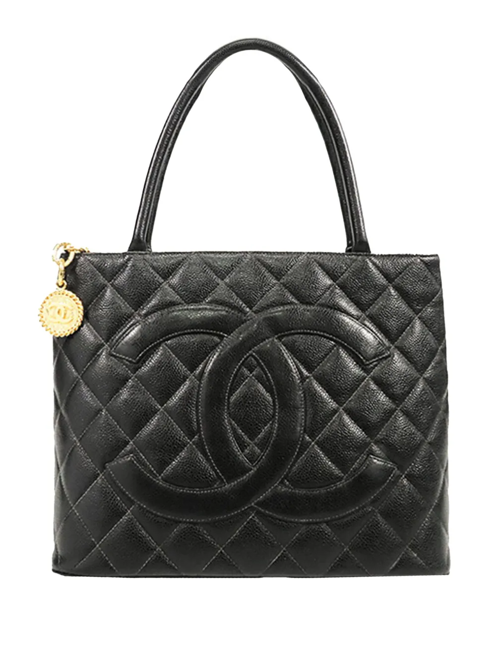 CHANEL Pre-Owned 1997-1999 Caviar Medallion tote bag | Black | Image 1