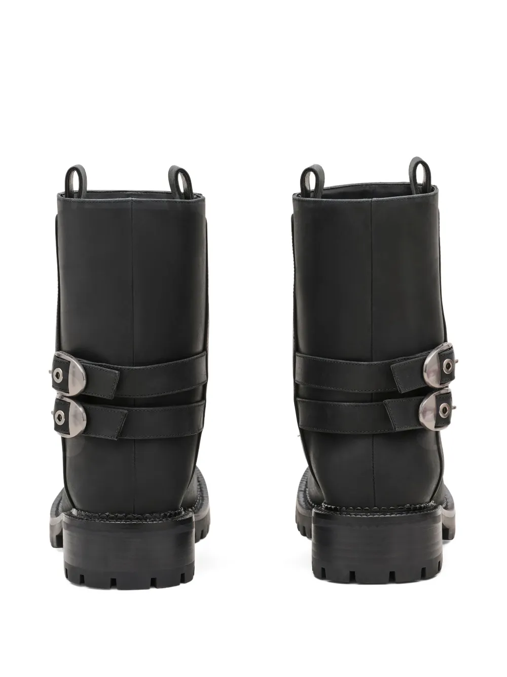Marc Jacobs The Kiki Leather Moto Ankle Boots In Black