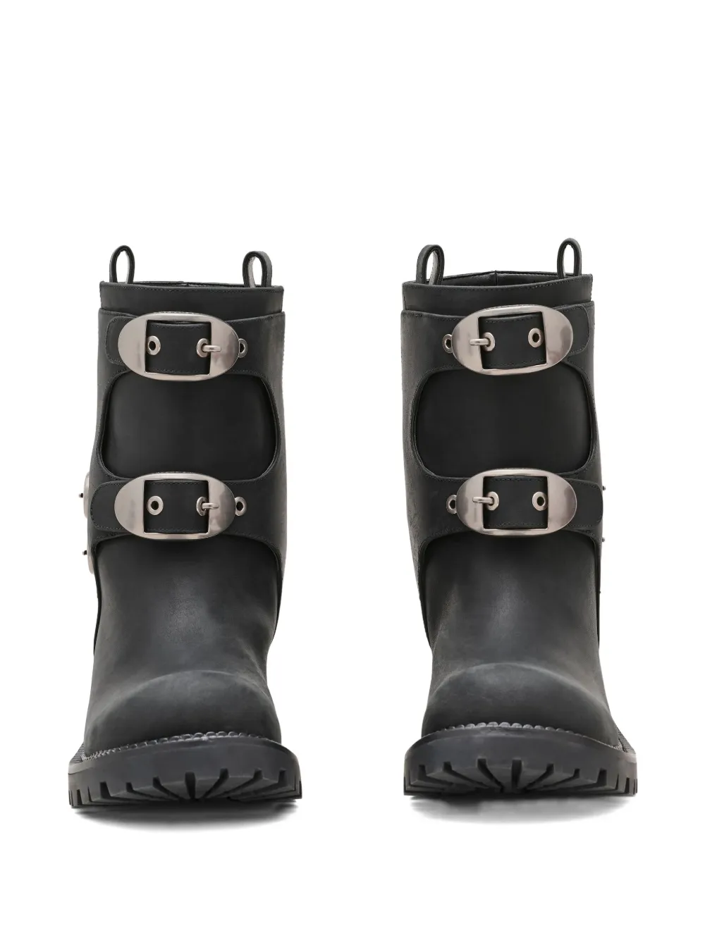 Marc Jacobs The Kiki Leather Moto Ankle Boots In Black