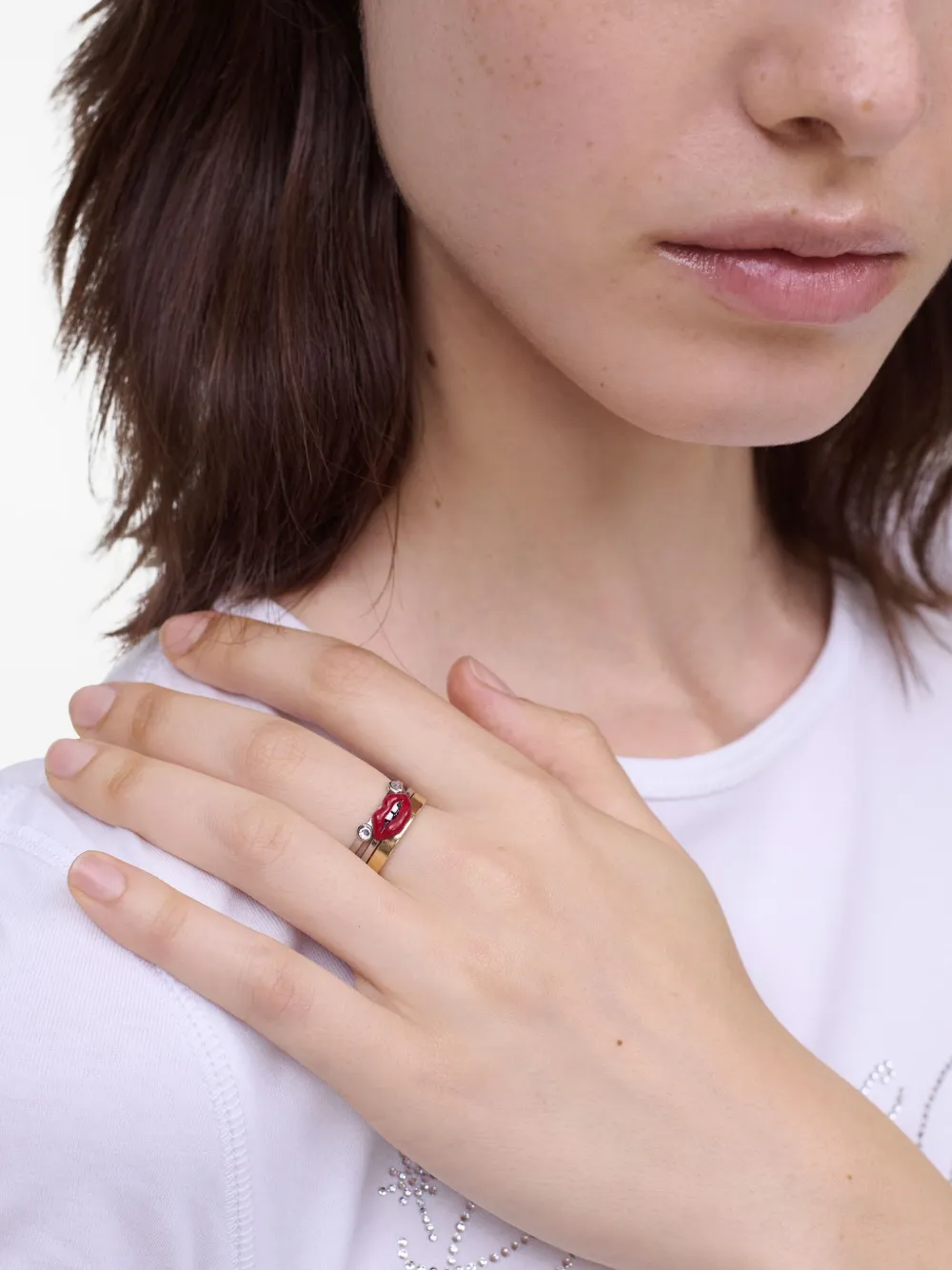 Marc Jacobs lips ring (set of three) | Image 2