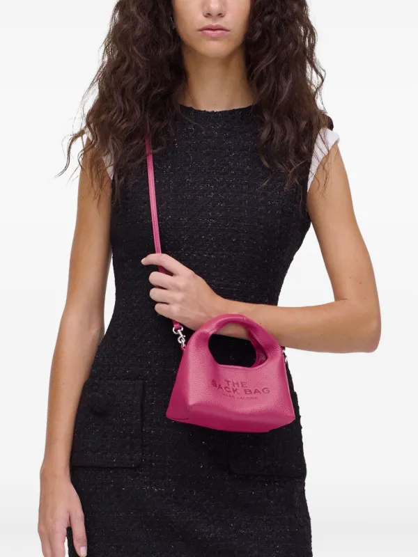 Marc Jacobs Micro The Sack Crossbody Bag | Pink | FARFETCH CA
