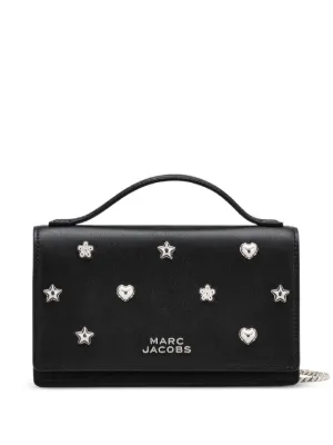 Marc Jacobs The E/W Vanity Leather Cross Body Bag | Black | FARFETCH