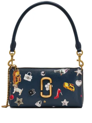 Marc Jacobs crystal-embellished Denim Shoulder Bag | Blue | FARFETCH