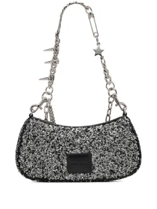 Marc Jacobs スパンコール チャーム ショルダーバッグ | シルバー 