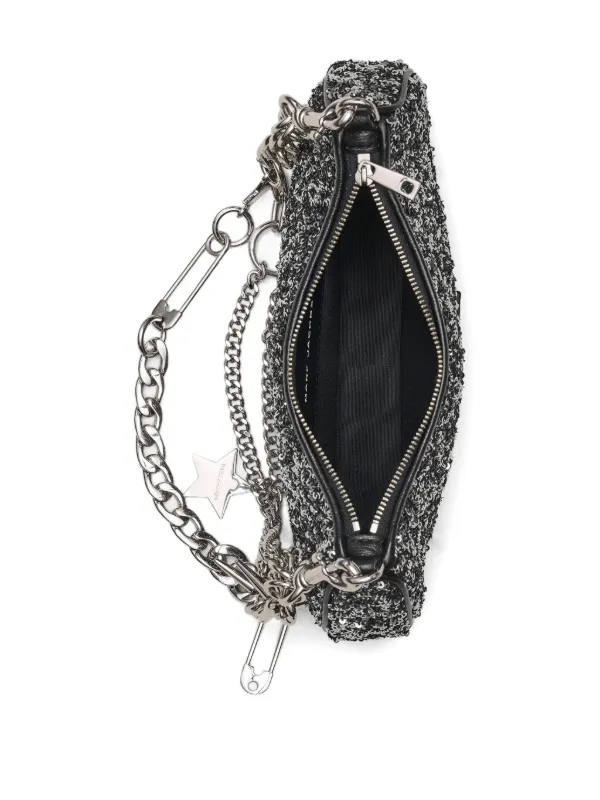 Marc Jacobs スパンコール チャーム ショルダーバッグ | シルバー 