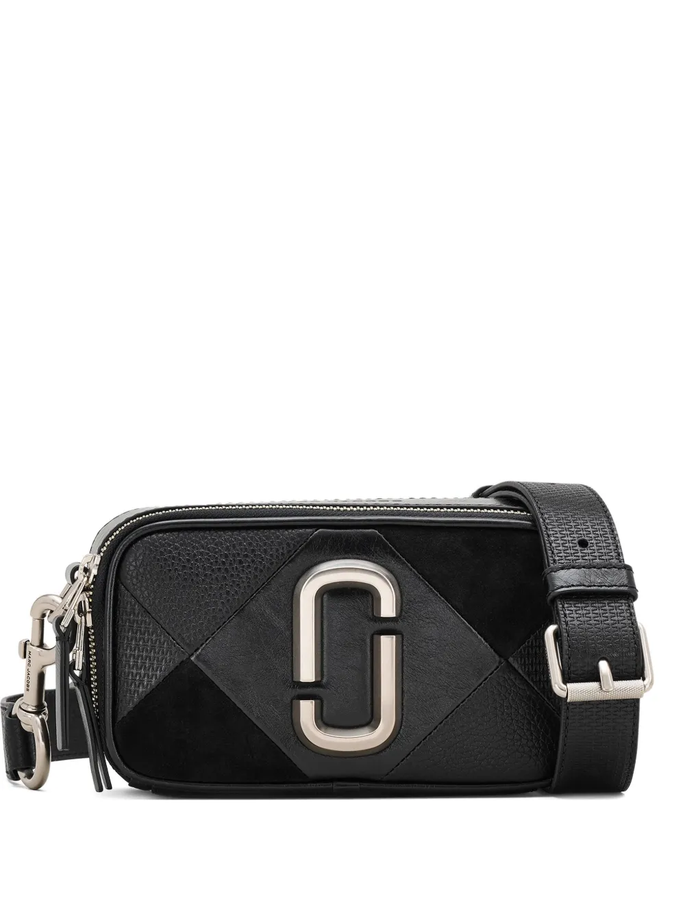 Marc Jacobs Snapshot Patchwork-design Crossbody Bag In Black