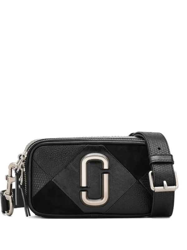 Marc Jacobs Snapshot パッチワーク ショルダーバッグ | ブラック