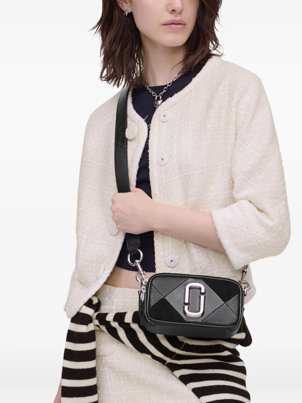 Marc Jacobs Borsa a tracolla Snapshot con design patchwork | Image 2