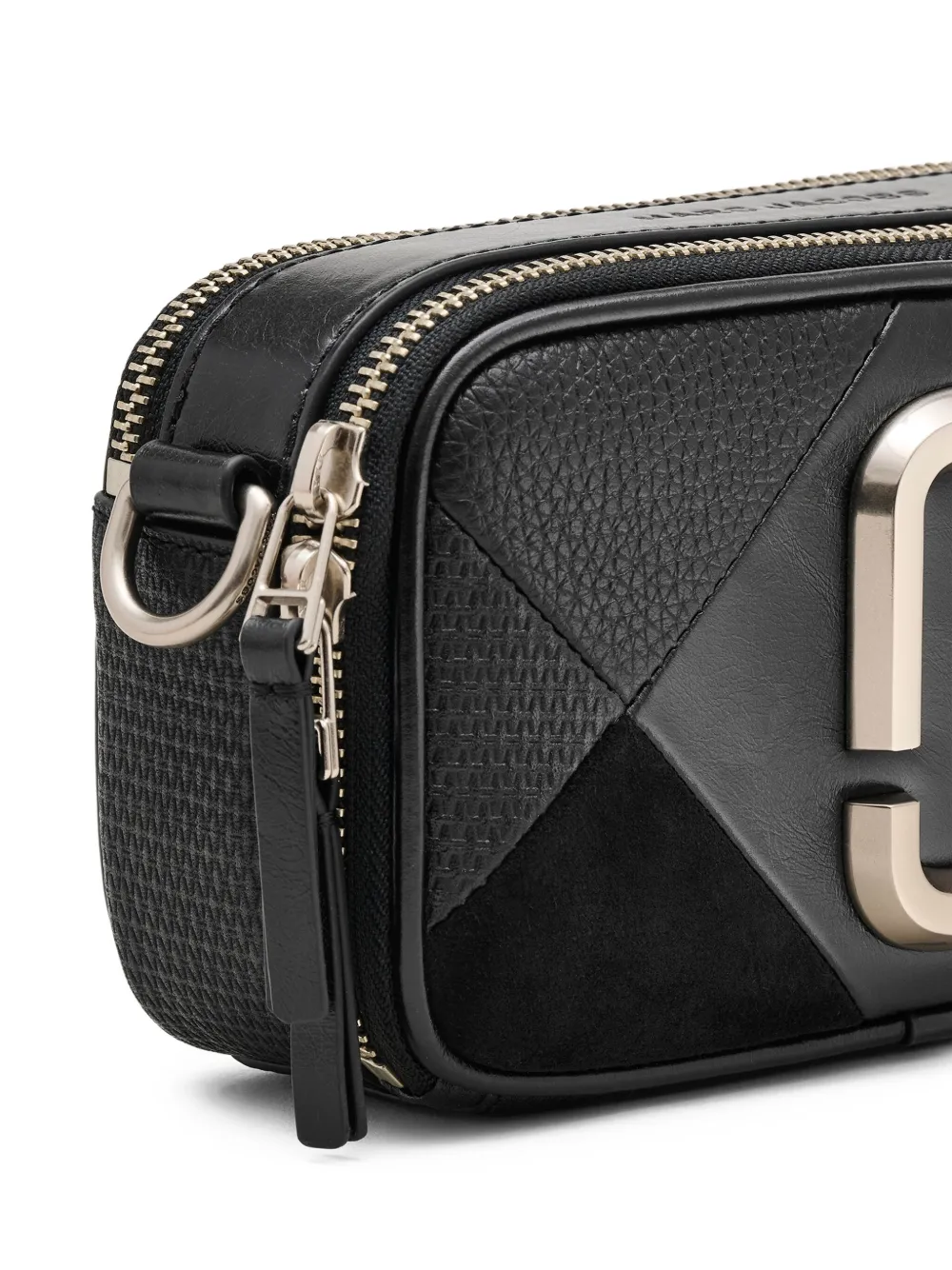 Marc Jacobs Snapshot crossbodytas met patchwork Zwart