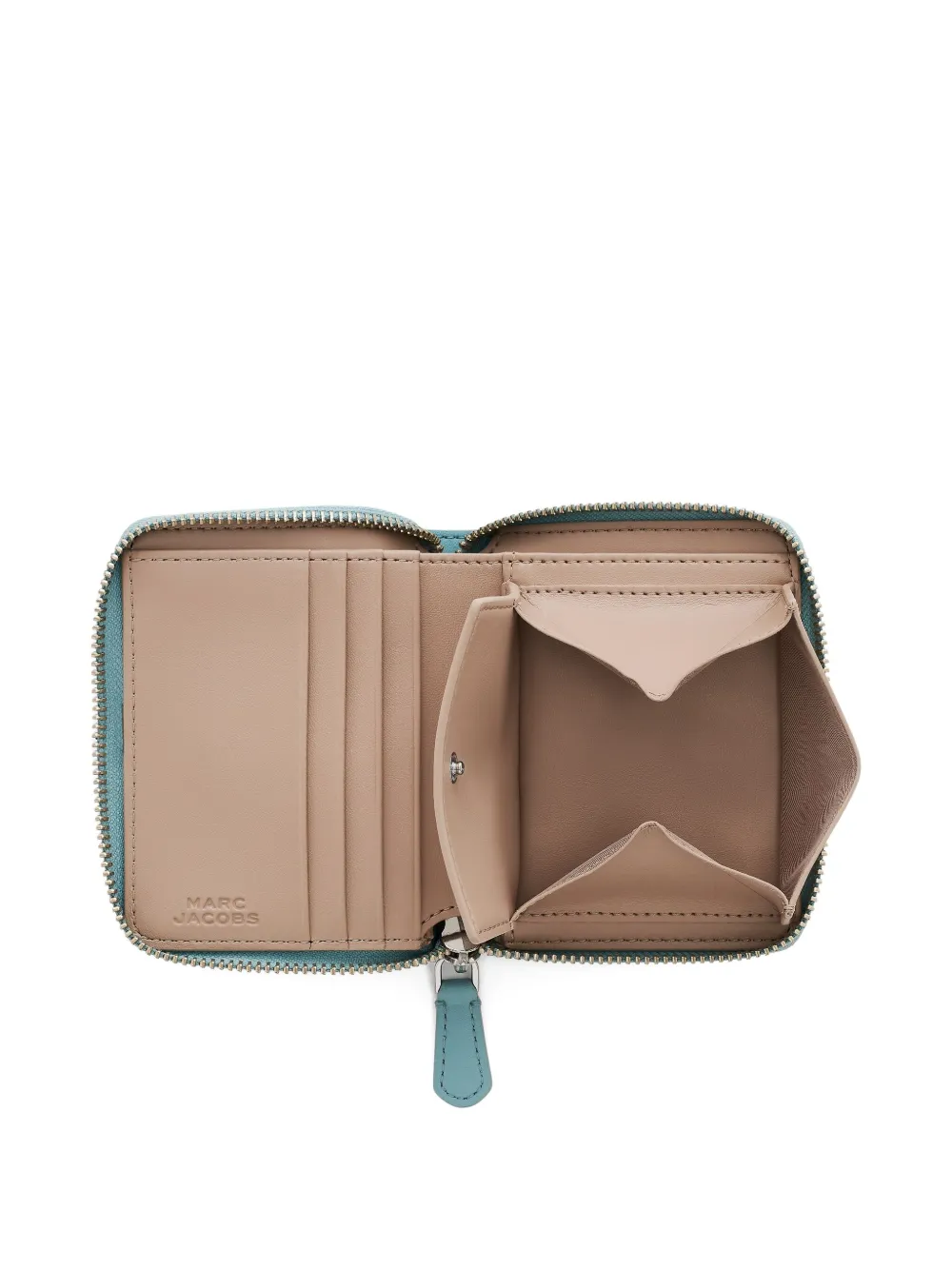 Marc Jacobs Leren portemonnee met rits Blauw