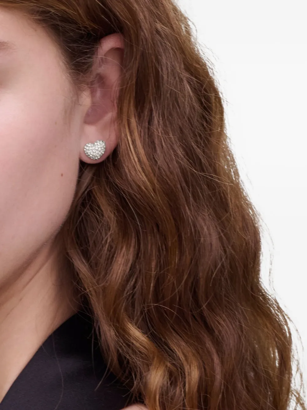 Marc Jacobs Oorbellen met hart van studs - Zilver