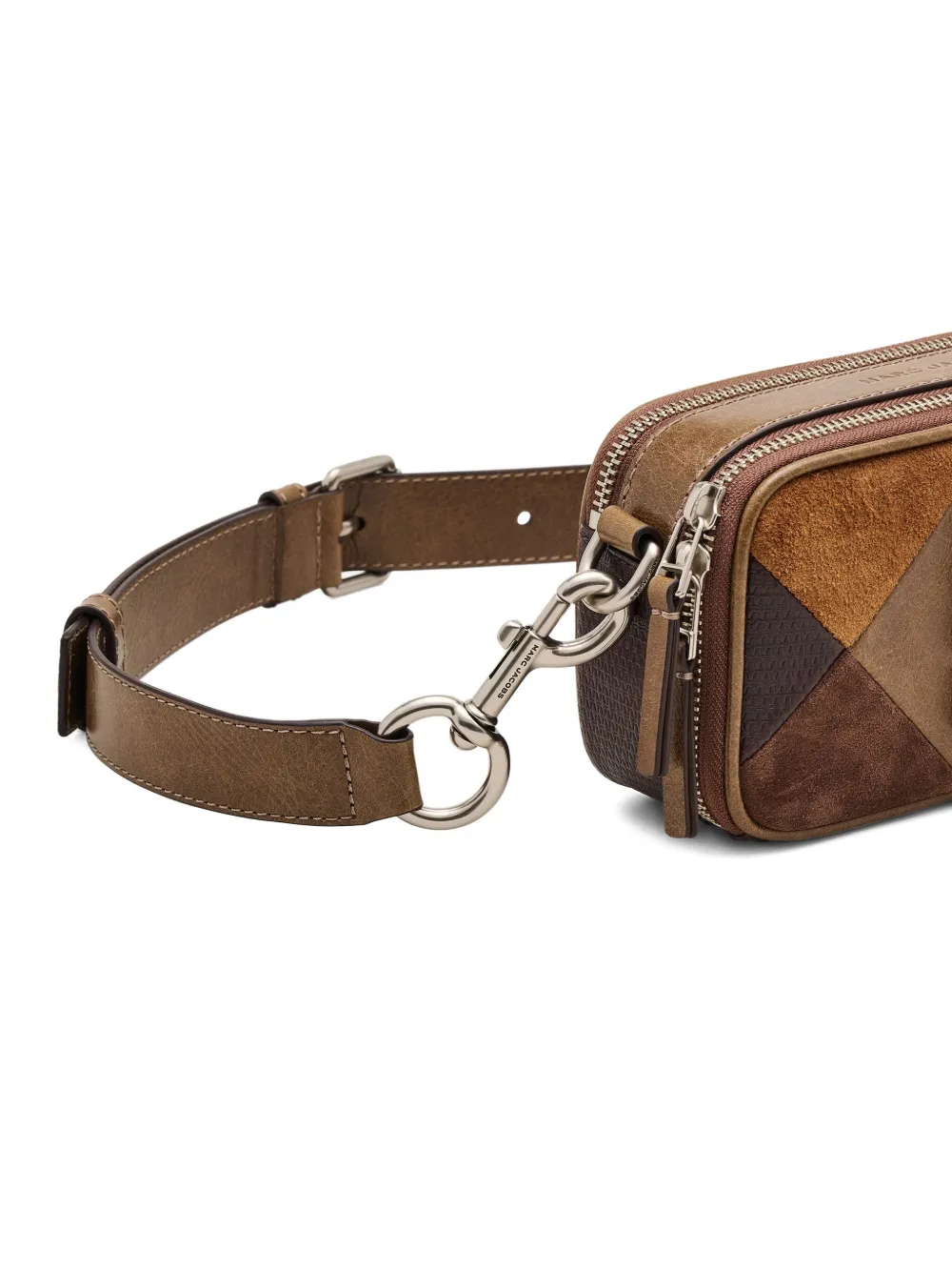 Marc Jacobs Snapshot crossbodytas met patchwork Bruin