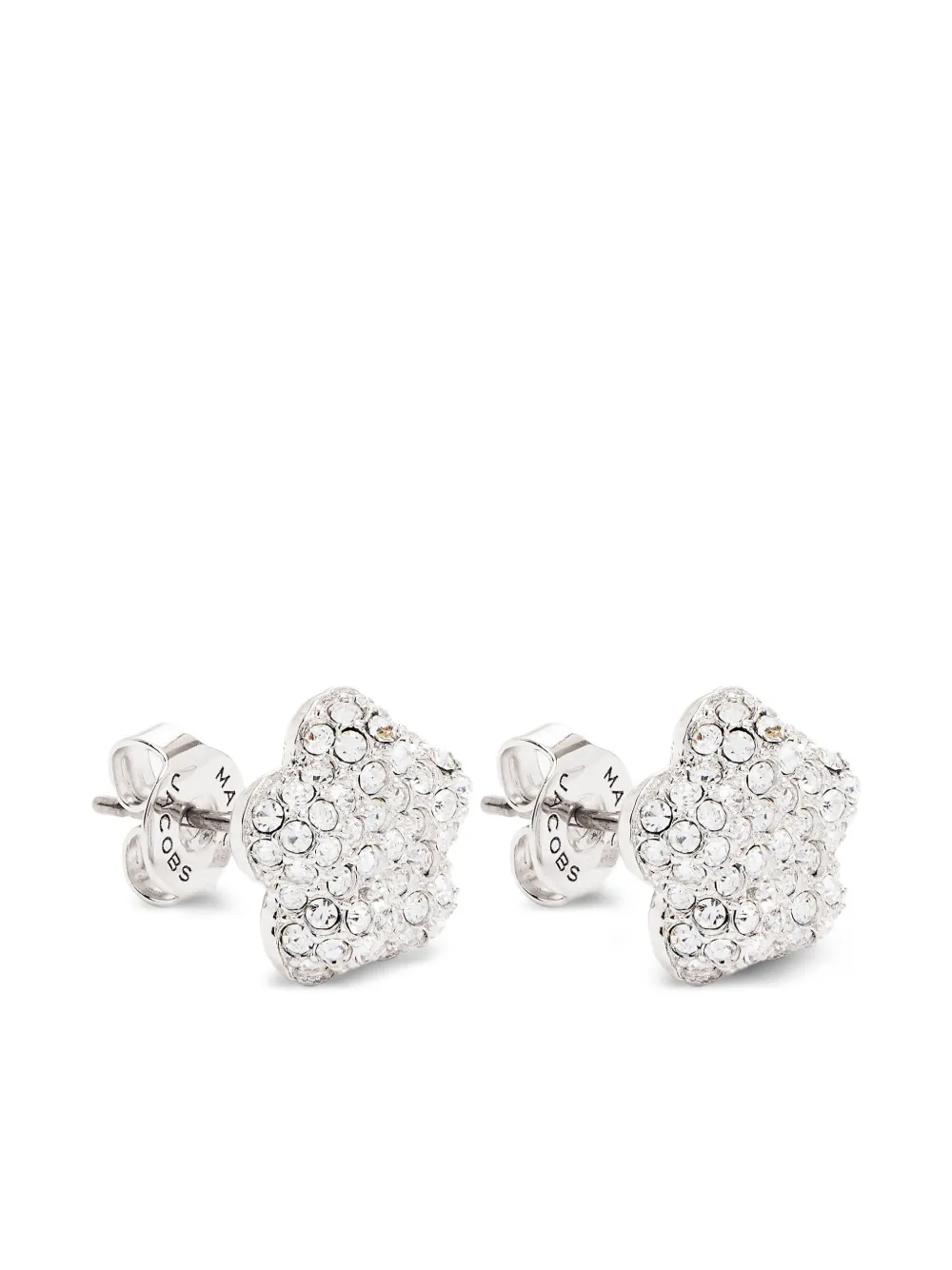 Marc Jacobs The Daisy Pave Stud Earrings In Metallic