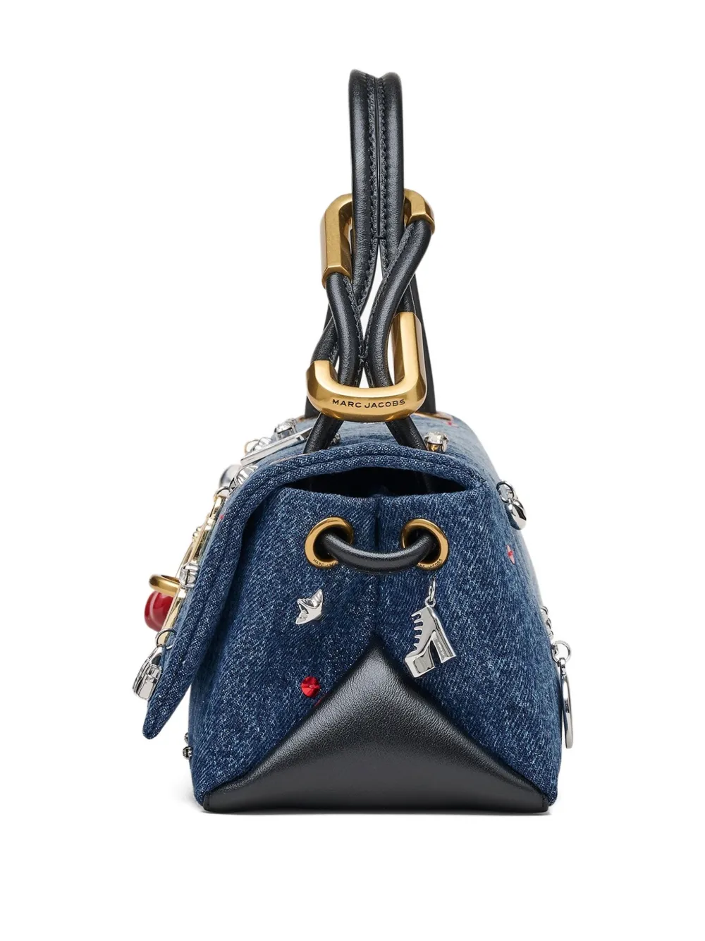 Marc Jacobs Mini Dual Denim Bag In Blue