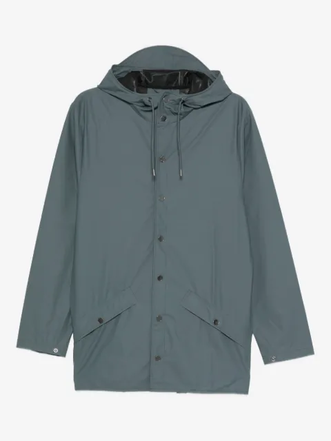 Rains snap-button hooded raincoat