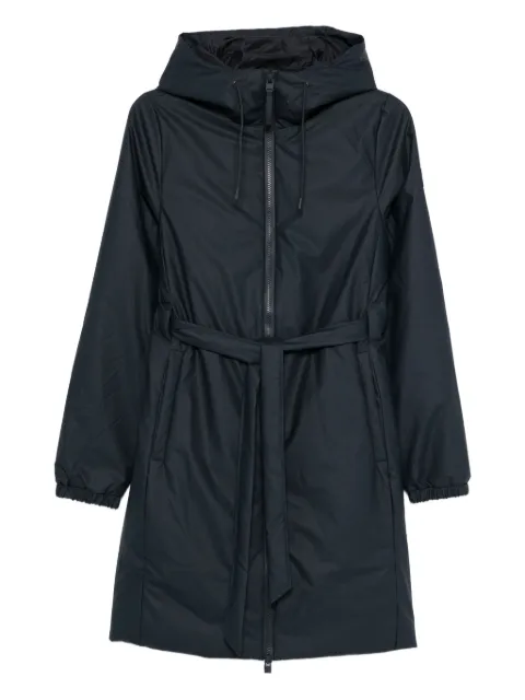 Rains abrigo con cinturón y capucha