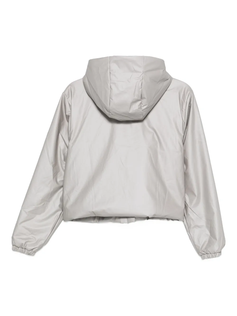 Rains Hooded Puffer Jacket In Gray