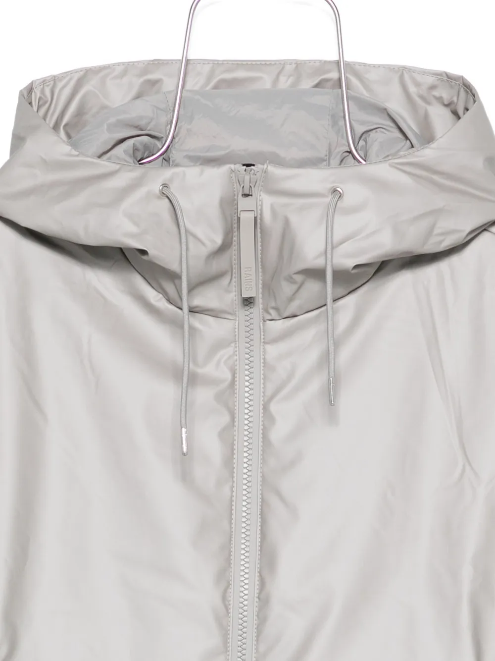 Rains Hooded Puffer Jacket In Gray