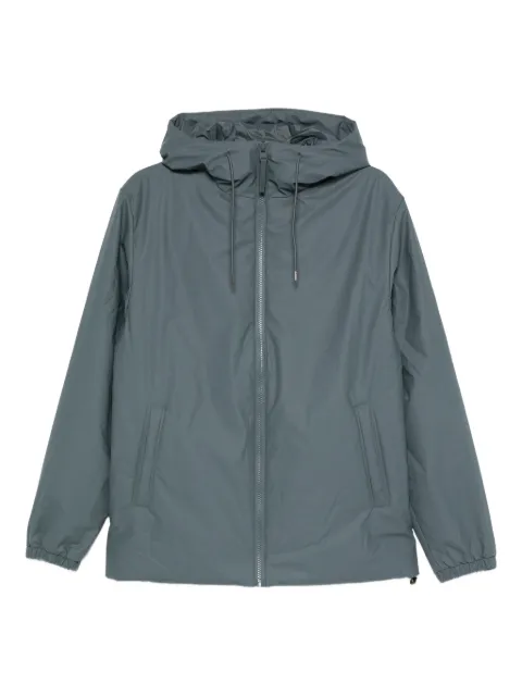 Rains hooded zip-front rain jacket