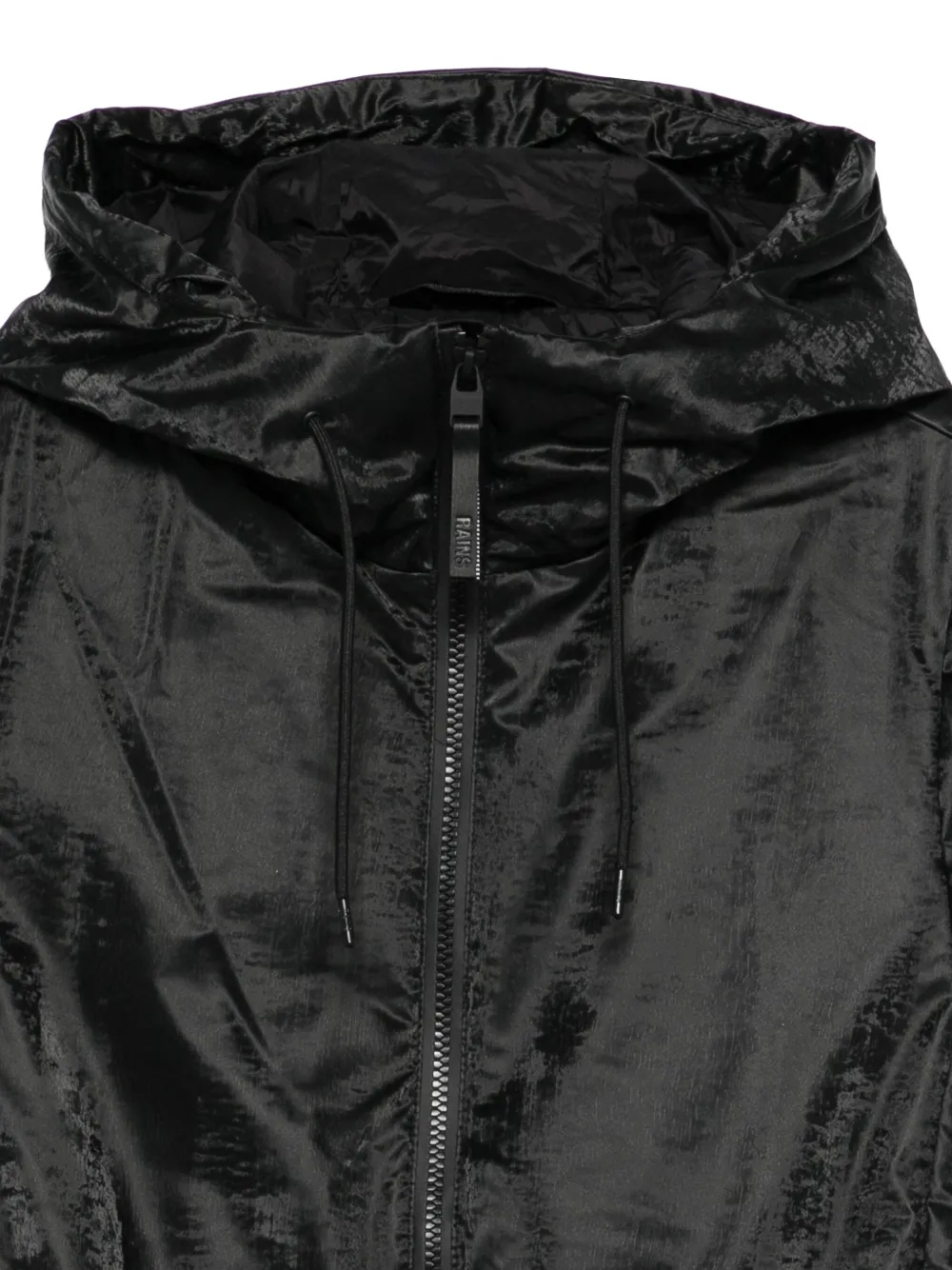 Rains Lohja Long Insulated jack Zwart