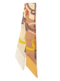 Hermès Pre-Owned 2000-2025 Grand Apparat Silk Twilly Scarf scarves - Brown