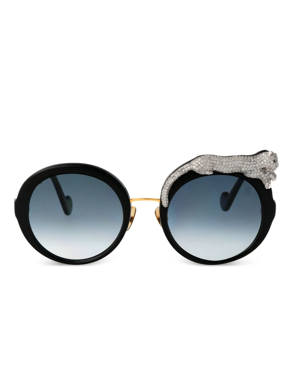 ANNA-KARIN KARLSSON Occhiali da sole con cristalli - Nero