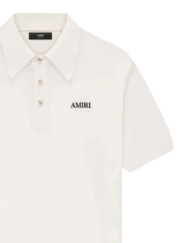 AMIRI Spirit short-sleeve Polo Shirt | White | FARFETCH