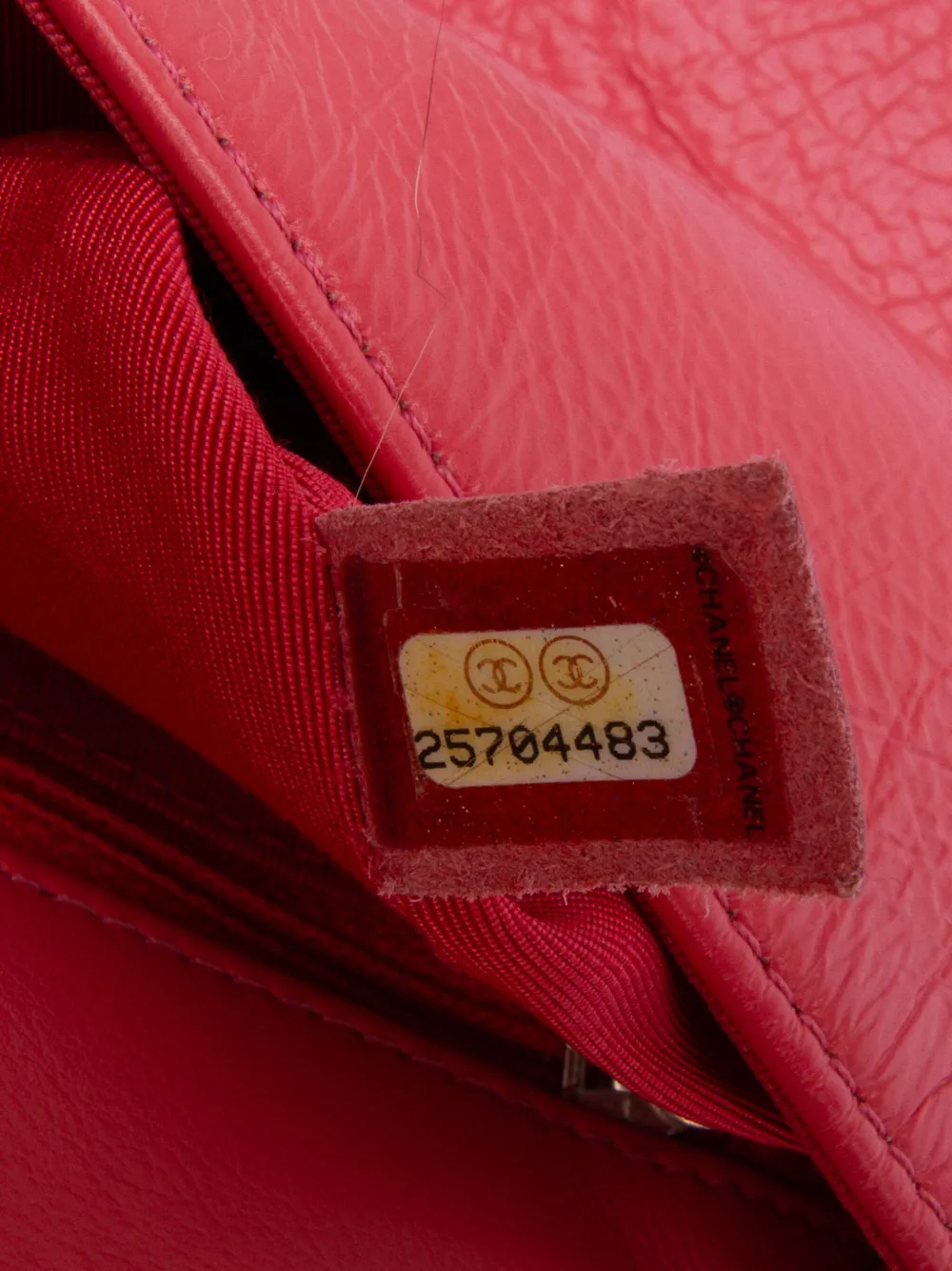 Pre-owned Chanel 2018 Crumpled Calfskin Bi Quilted Vintage Full Flap Shoulder Bag In Pink