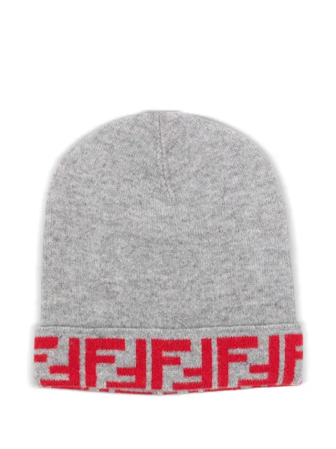 Fendi Kids FF-motif beanie hat