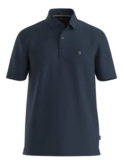 BOSS playera tipo polo con parche del logo