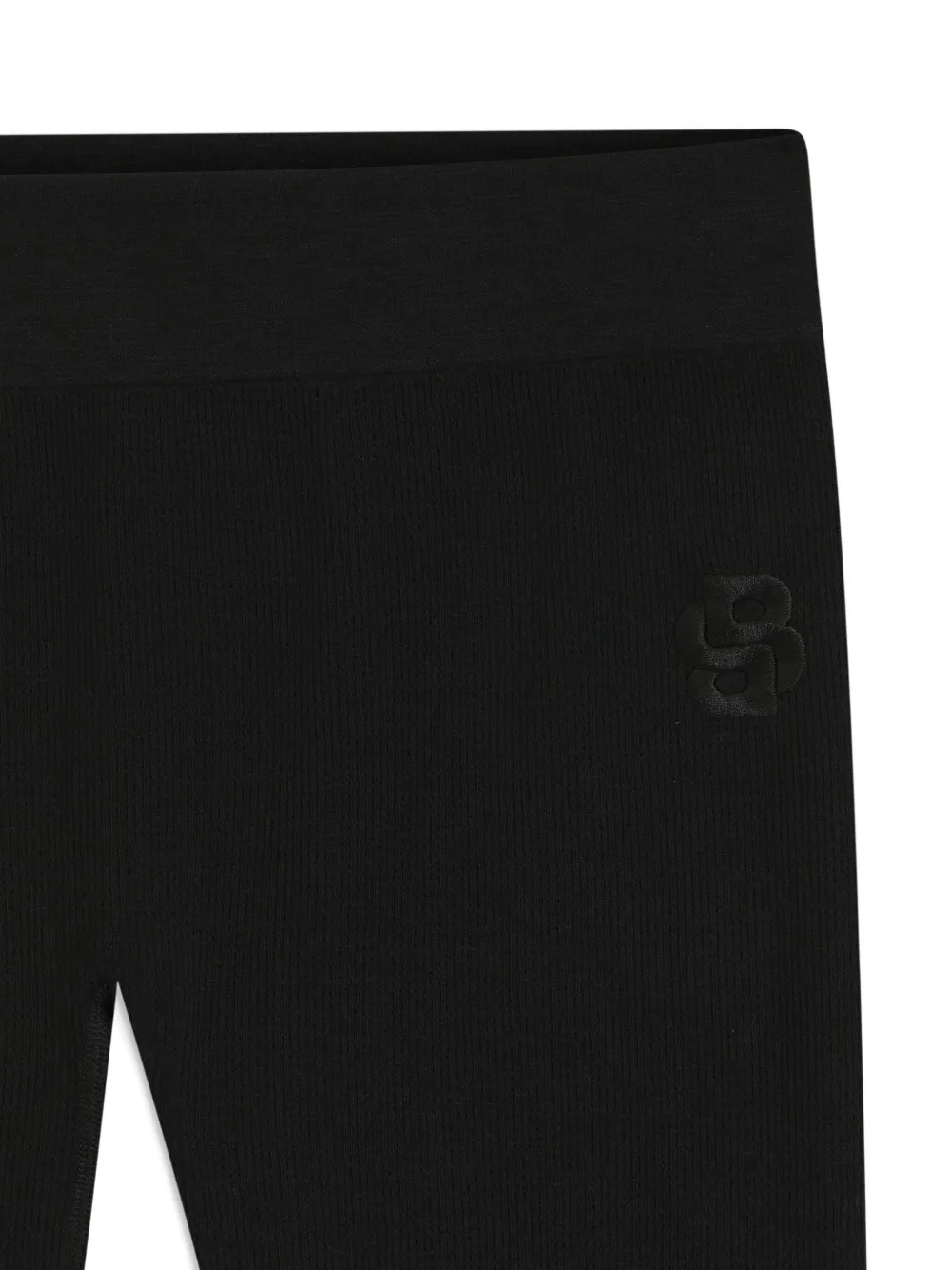 BOSS Ribgebreide broek - Zwart