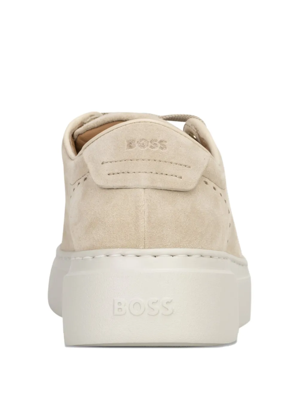 BOSS baskets en daim Gary à plateforme | baskets basses | Image 2