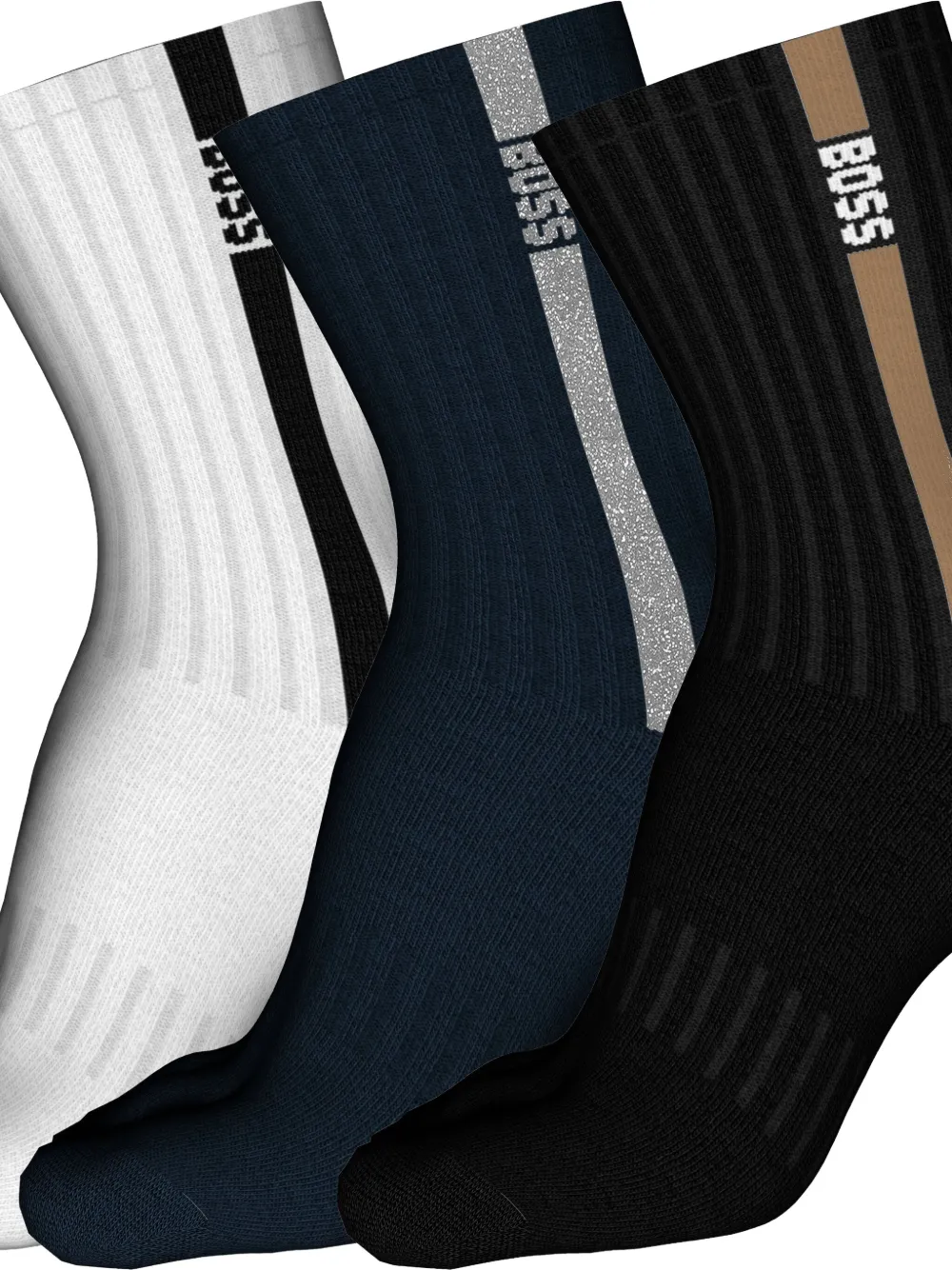 BOSS Kit 3 pares de meias com listas | Image 2
