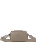 BOSS logo-plaque zip shoulder bag - Brown