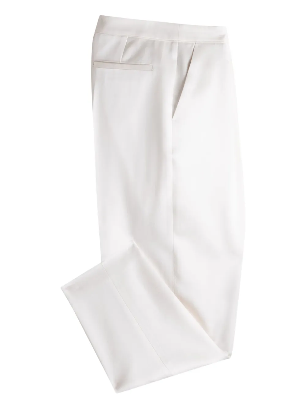 BOSS Pantalon met geplooide voorkant - Wit