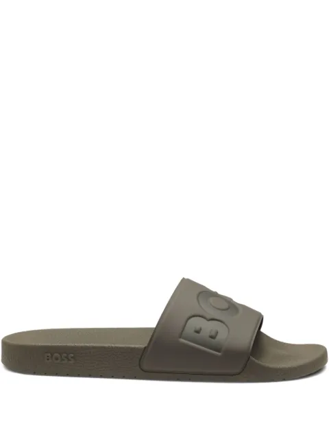 BOSS debossed-logo slides