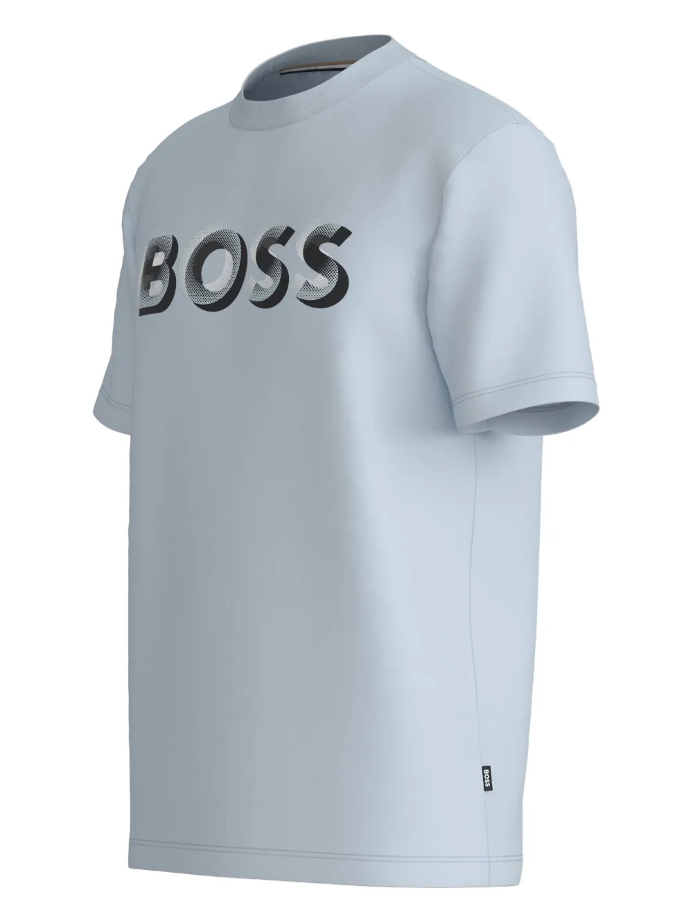 BOSS T-shirt met logoprint Blauw