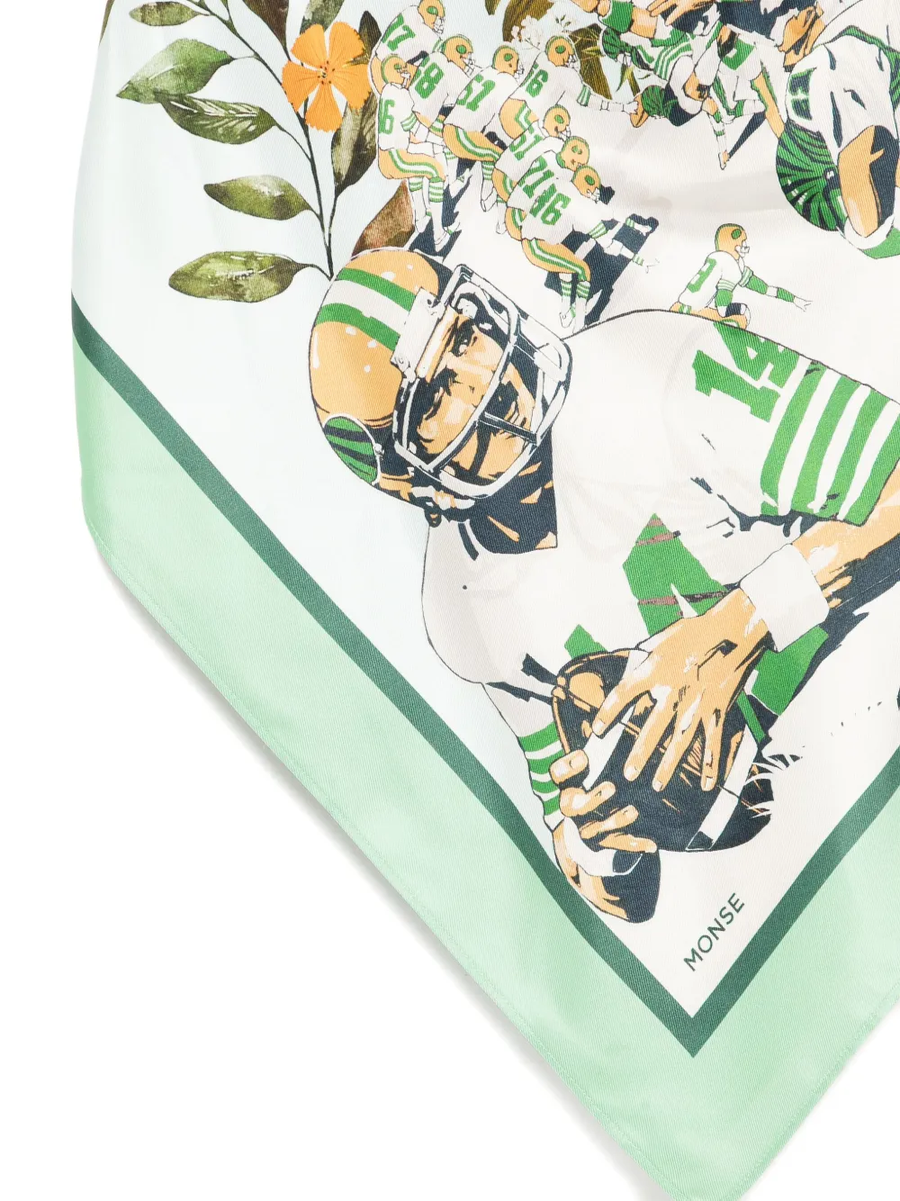Monse Printed Bandana Top Mint Multi In Green