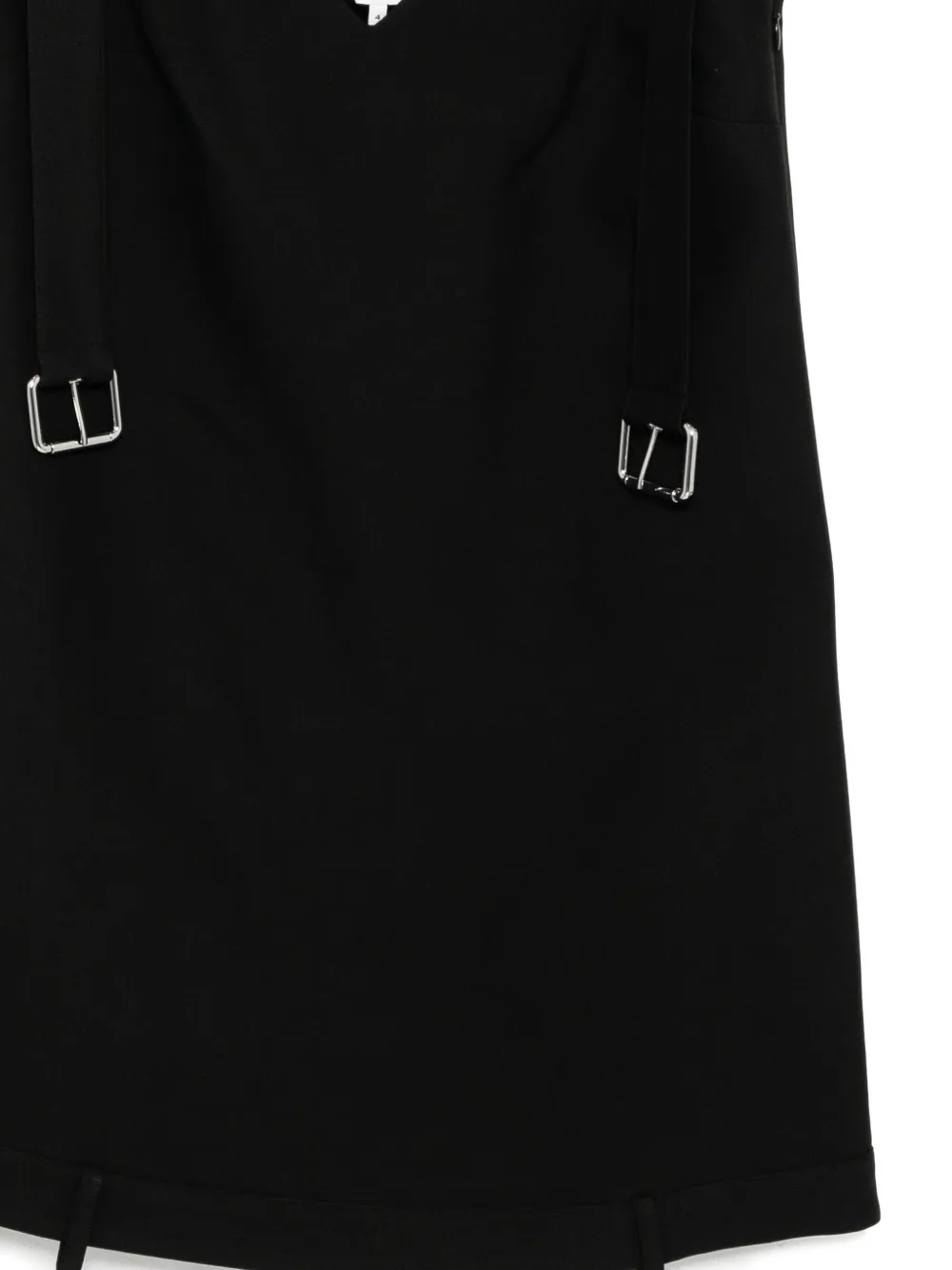 Monse Mini-jurk met gestrikte schouders Zwart