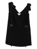 Monse shoulder tie mini dress - Black