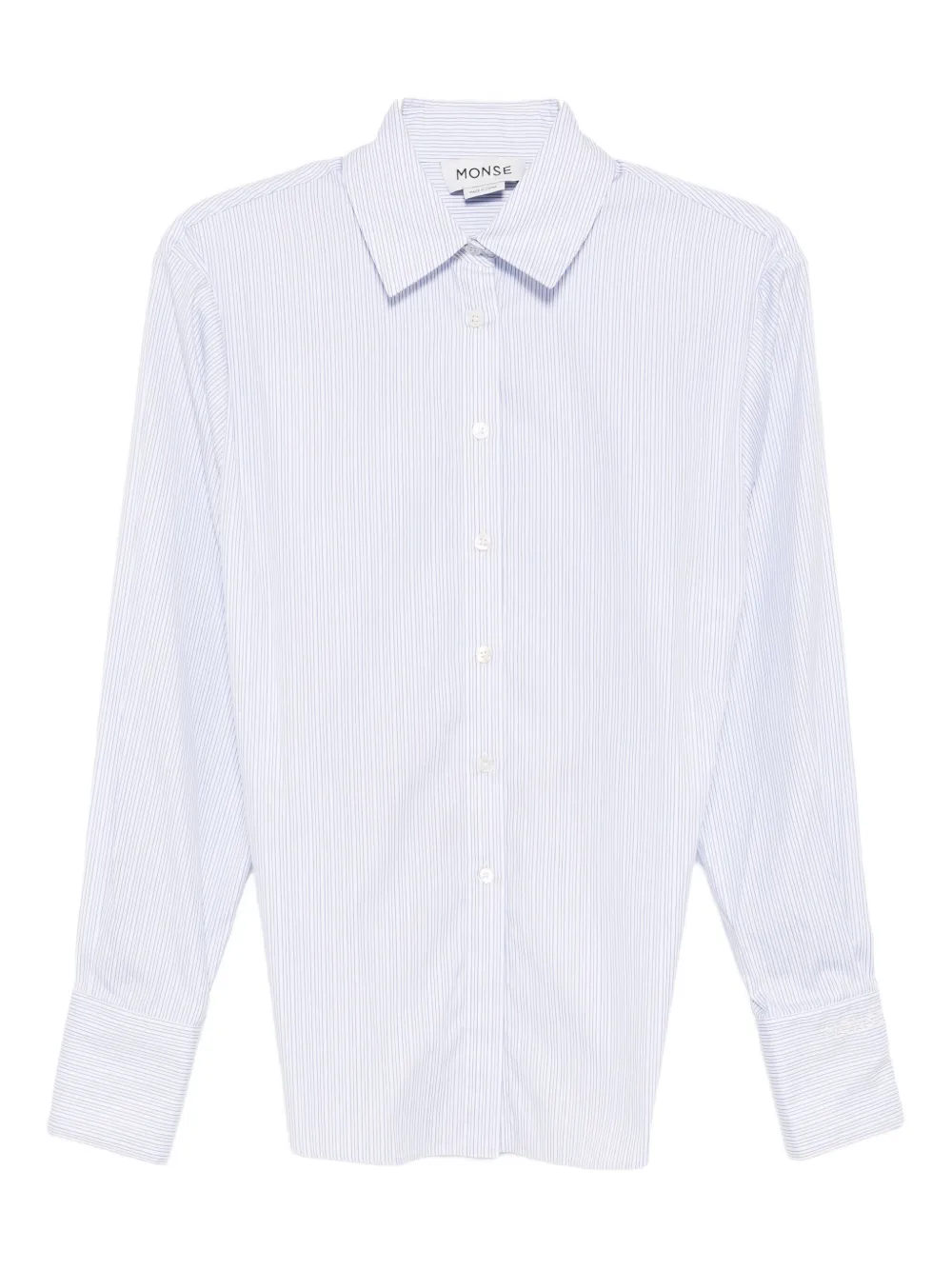 Monse Button Down With Back Belt Shirt In Blue