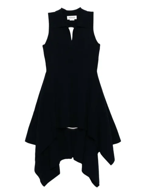Monse napkin hem backless knit dress