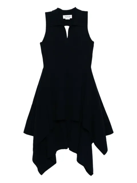 Monse napkin hem backless knit dress