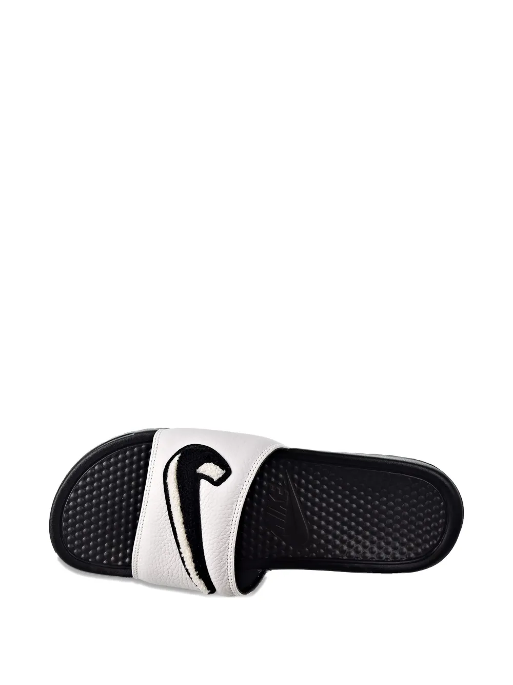 Nike Benassi JDI chenille "Black Summit White" slides