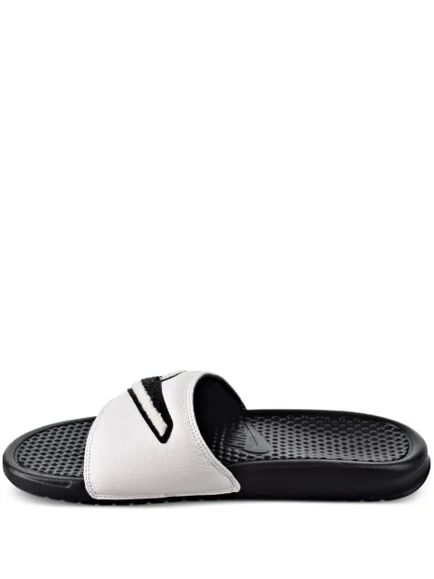 Nike Benassi JDI chenille "Black/Summit White" slides